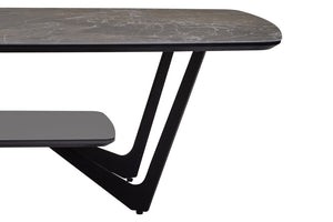 Imperia Grey Ceramic Marble Effect Coffee Table - Canwell Interiors Limited - Xshowhome