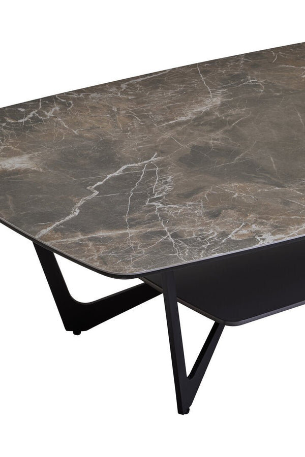 Imperia Grey Ceramic Marble Effect Coffee Table - Canwell Interiors Limited - Xshowhome