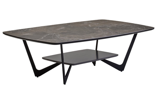 Imperia Grey Ceramic Marble Effect Coffee Table - Canwell Interiors Limited - Xshowhome