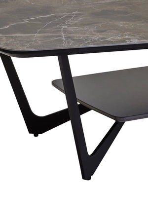 Imperia Grey Ceramic Marble Effect Coffee Table - XShowhome Limited - Xshowhome