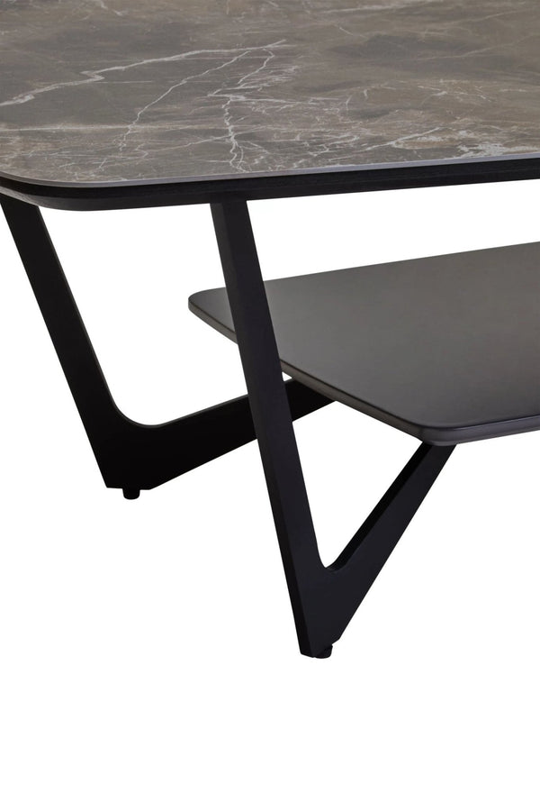 Imperia Grey Ceramic Marble Effect Coffee Table - XShowhome Limited - Xshowhome