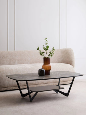 Imperia Grey Ceramic Marble Effect Coffee Table - XShowhome Limited - Xshowhome