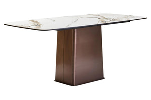 Imperia White Ceramic Marble Effect Rectangular Dining Table - XShowhome Limited - Xshowhome