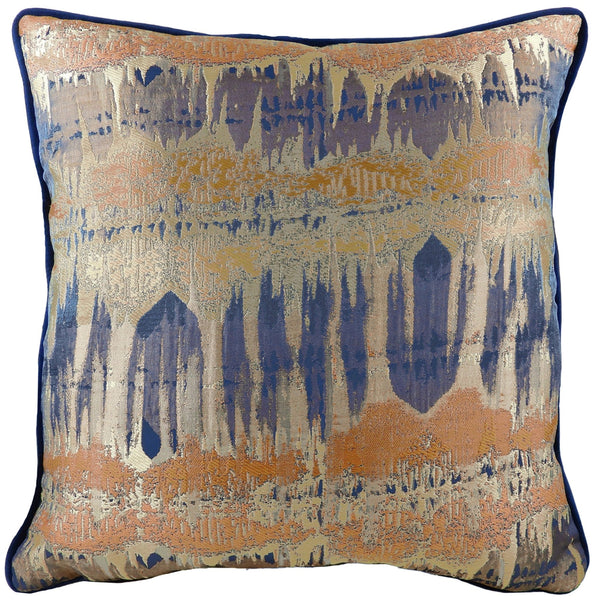 Inca 43x43 Feather Filled Cushion Royal - Canwell Interiors Limited - Riva