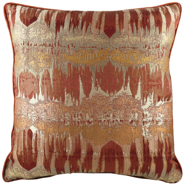 Inca 56x56 Feather Filled Cushion Terracotta - Canwell Interiors Limited - Riva