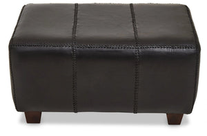 Inca Black Leather Bench with Teak Wood Legs - XShowhome Limited - Xshowhome