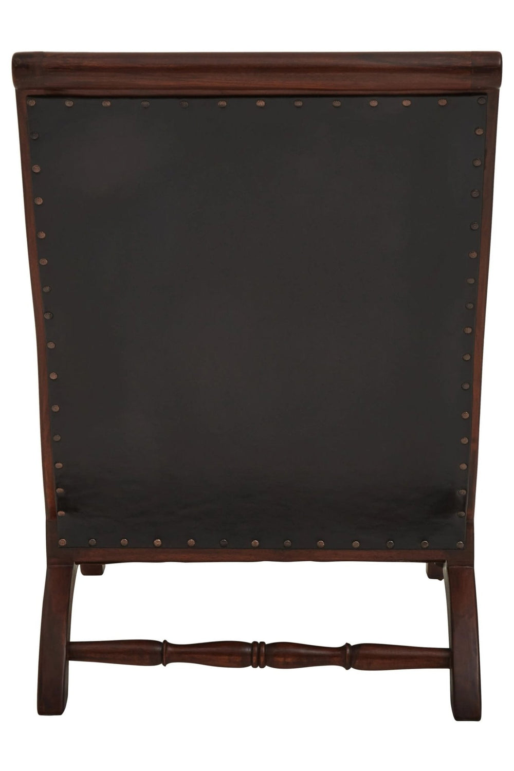 Inca Genuine Black Leather and Teak Lounge Chair with Footstool - XShowhome Limited - Xshowhome