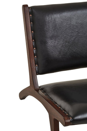 Inca Genuine Black Leather Lounge Chair - Canwell Interiors Limited - Xshowhome