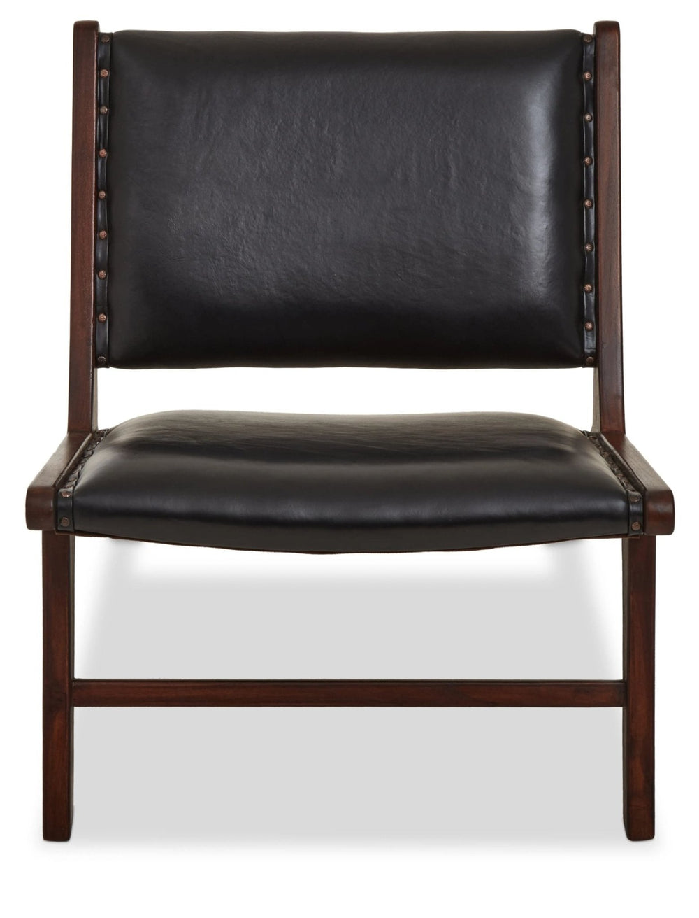 Inca Genuine Black Leather Lounge Chair - XShowhome Limited - Xshowhome