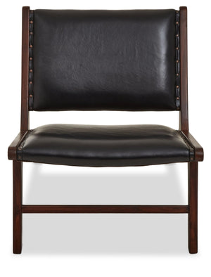 Inca Genuine Black Leather Lounge Chair - XShowhome Limited - Xshowhome