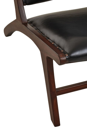 Inca Genuine Black Leather Lounge Chair - XShowhome Limited - Xshowhome