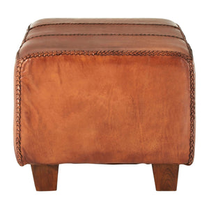 Inca Leather Bench With Teak Wood Legs - XShowhome Limited - Xshowhome
