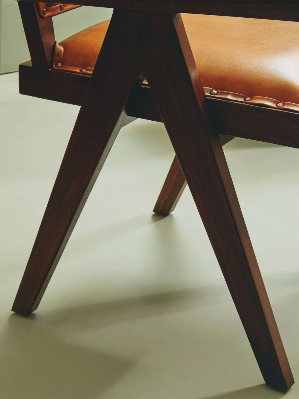 Inca Tan Leather and Teak Frame Dining Chair - XShowhome Limited - Xshowhome