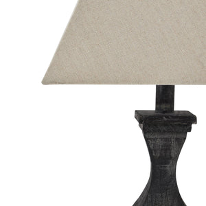 Incia Fluted Wooden Table Lamp - Canwell Interiors Limited - Hills