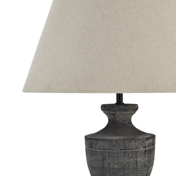 Incia Urn Wooden Table Lamp - Canwell Interiors Limited - Hills