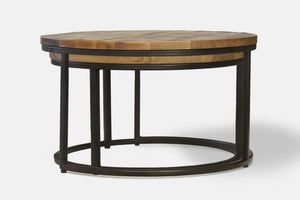 Industrial Round Stool Set /2 - Canwell Interiors Limited - Jaipur