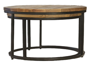 Industrial Round Stool Set /2 - Canwell Interiors Limited - Jaipur