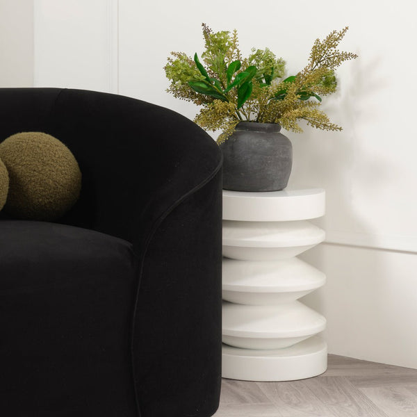 Iris White Side Table - Canwell Interiors Limited - Canwell