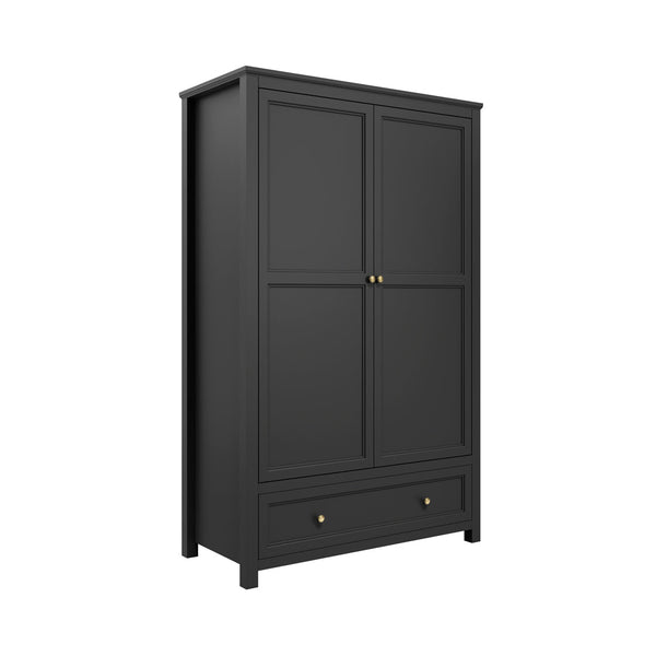 Ives Black 2 Door Wardrobe - Canwell Interiors Limited - Canwell