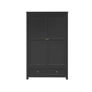 Ives Black 2 Door Wardrobe - Canwell Interiors Limited - Canwell