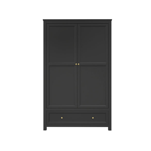 Ives Black 2 Door Wardrobe - Canwell Interiors Limited - Canwell