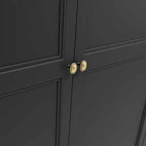 Ives Black 2 Door Wardrobe - Canwell Interiors Limited - Canwell