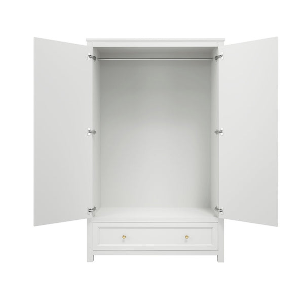 Ives White 2 Door Wardrobe - Canwell Interiors Limited - Canwell