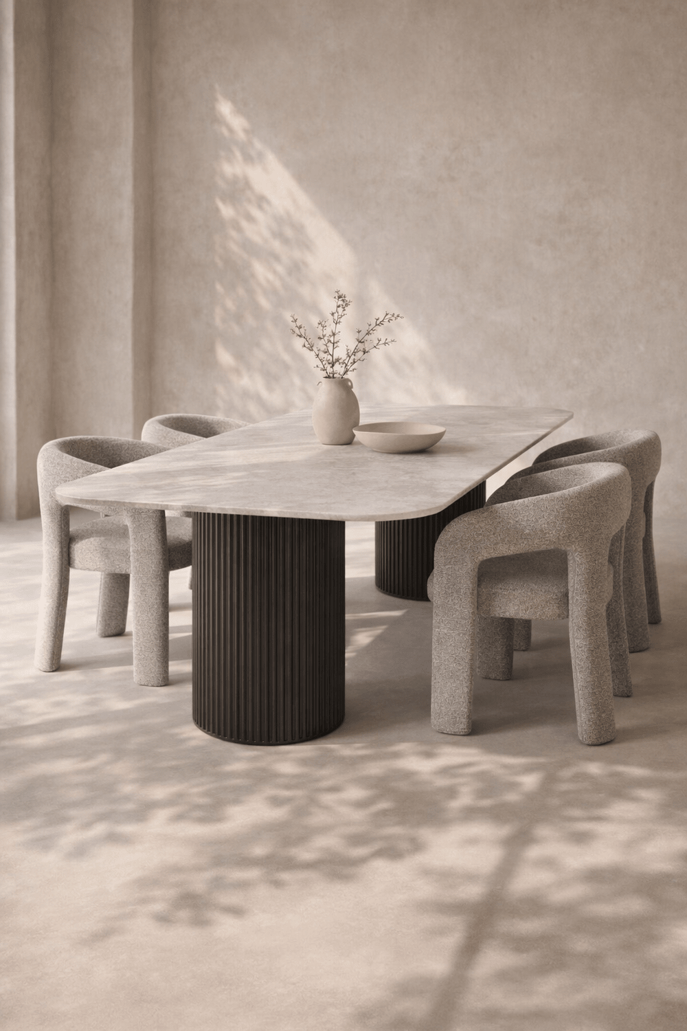 Jace Dining Chair - Grey Boucle - XShowhome Limited - Tommy Franks