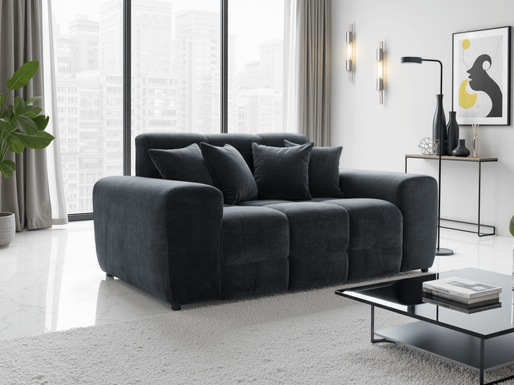 Jacob Sofa Black 2 Seater - XShowhome Limited - Xshowhome