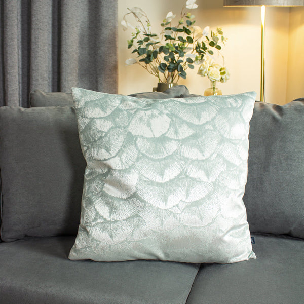 Jaden 50x50 Feather Filled Cushion Seagreen/eau De Nil - Canwell Interiors Limited - Riva
