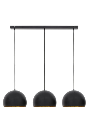 JAICEY Pendant Light — 3l Matt Black - gold - Canwell Interiors Limited - Light & Living