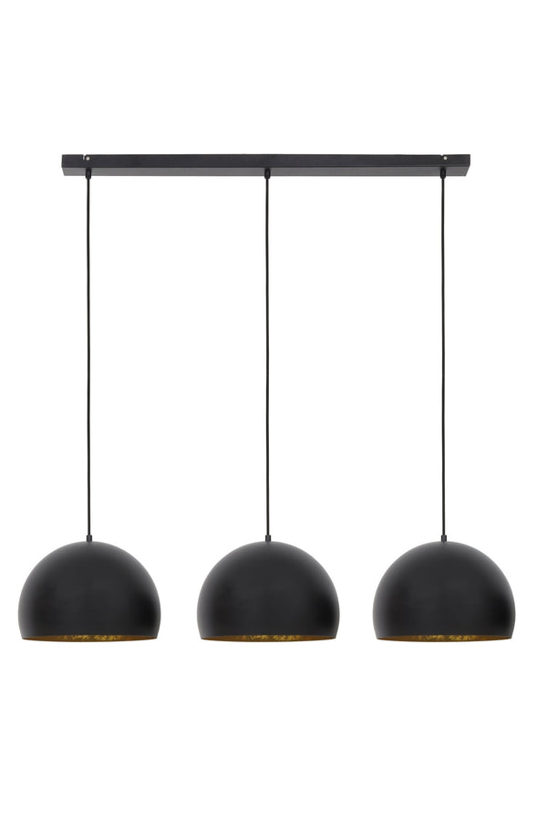 JAICEY Pendant Light — 3l Matt Black - gold - Canwell Interiors Limited - Light & Living