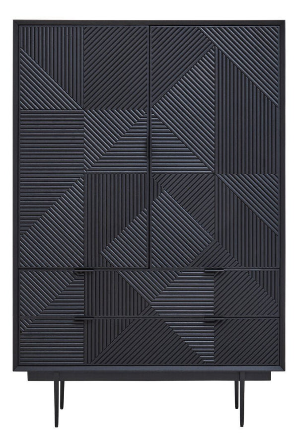 Jakara Black Finish Cabinet - Canwell Interiors Limited - Xshowhome