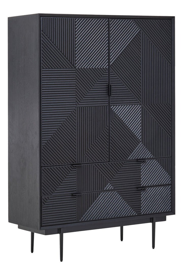 Jakara Black Finish Cabinet - Canwell Interiors Limited - Xshowhome