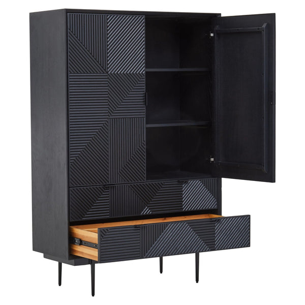 Jakara Black Finish Cabinet - XShowhome Limited - Xshowhome