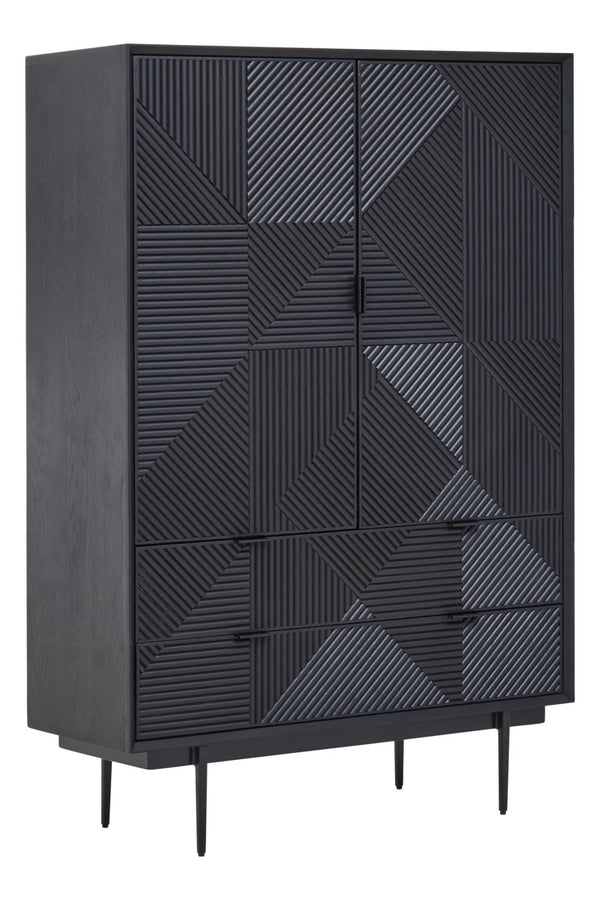 Jakara Black Finish Cabinet - XShowhome Limited - Xshowhome