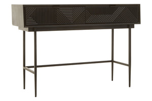 Jakara Black Finish Console Table with 2 Drawers - Canwell Interiors Limited - Xshowhome