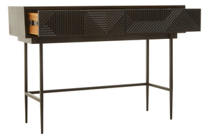 Jakara Black Finish Console Table with 2 Drawers - Canwell Interiors Limited - Xshowhome