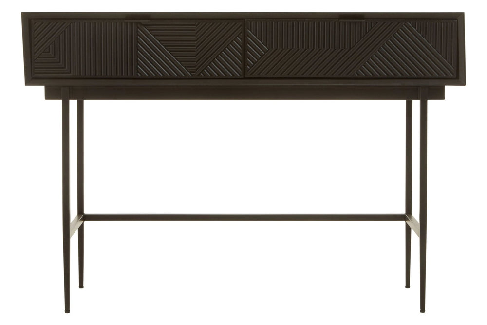 Jakara Black Finish Console Table with 2 Drawers - XShowhome Limited - Xshowhome