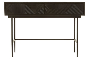 Jakara Black Finish Console Table with 2 Drawers - XShowhome Limited - Xshowhome