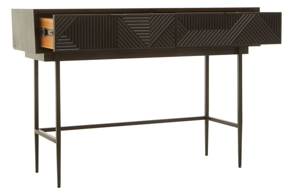 Jakara Black Finish Console Table with 2 Drawers - XShowhome Limited - Xshowhome