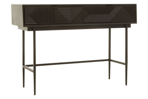 Jakara Black Finish Console Table with 2 Drawers - XShowhome Limited - Xshowhome