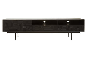 Jakara Black Finish Media Unit - Canwell Interiors Limited - Xshowhome