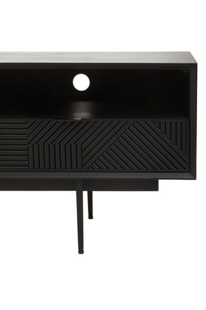 Jakara Black Finish Media Unit - Canwell Interiors Limited - Xshowhome