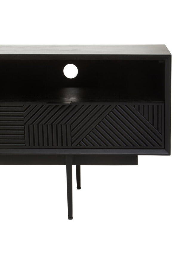 Jakara Black Finish Media Unit - Canwell Interiors Limited - Xshowhome