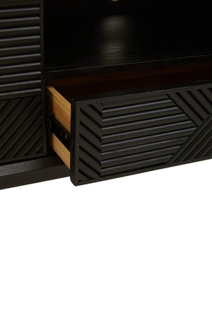 Jakara Black Finish Media Unit - Canwell Interiors Limited - Xshowhome