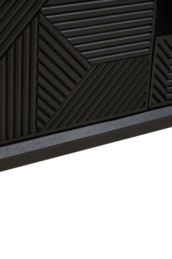 Jakara Black Finish Media Unit - Canwell Interiors Limited - Xshowhome