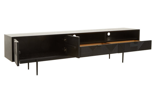 Jakara Black Finish Media Unit - Canwell Interiors Limited - Xshowhome