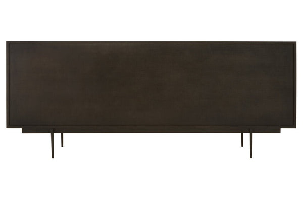 Jakara Black Finish Sideboard with 4 Doors and 3 Drawers - Canwell Interiors Limited - Xshowhome