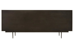 Jakara Black Finish Sideboard with 4 Doors and 3 Drawers - XShowhome Limited - Xshowhome